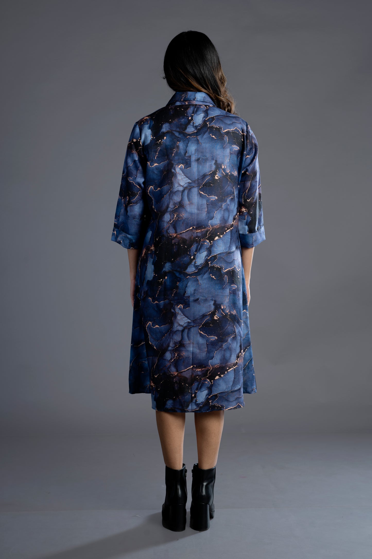 THEJACQUARD BLUE DRESS