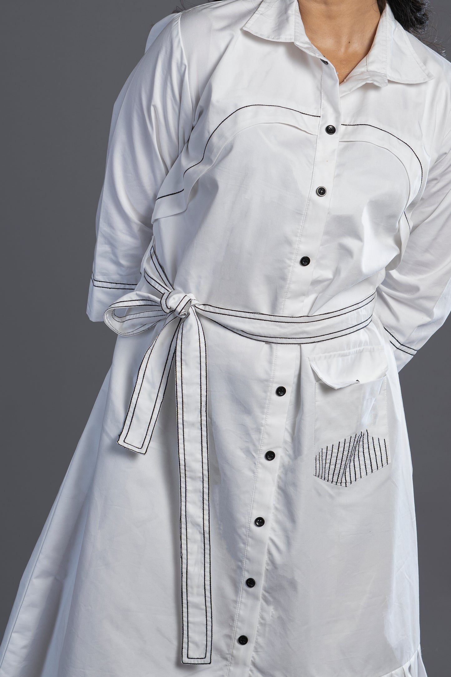 THE SEMI FORMAL POPLIN DRESS.