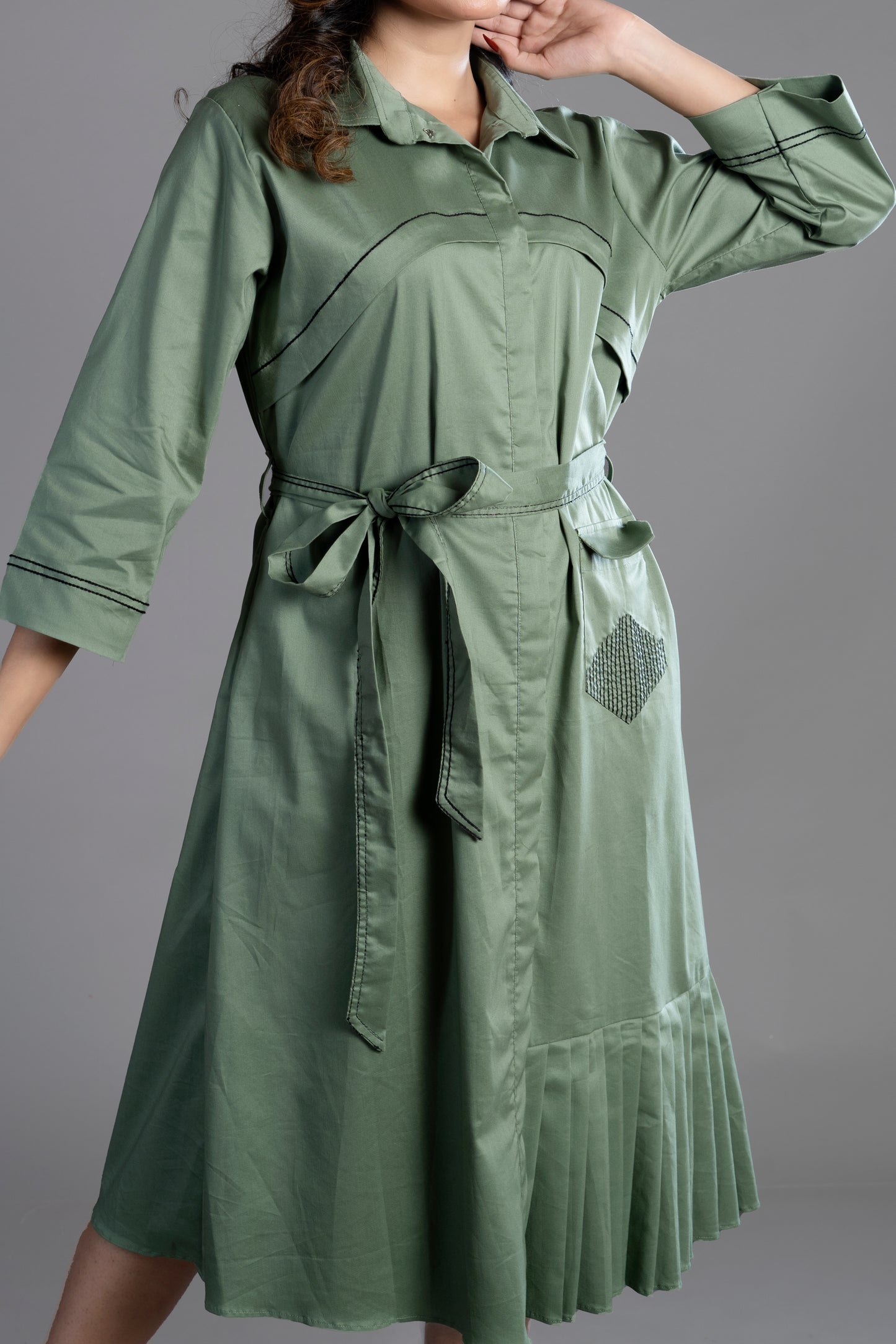 THE SEMI FORMAL POPLIN DRESS.