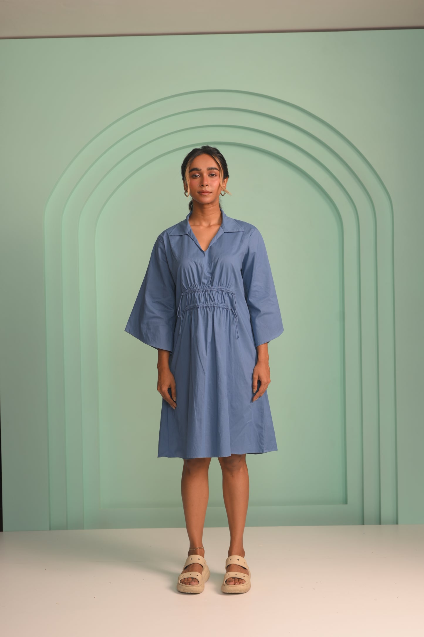 The Blue Poplin Dress