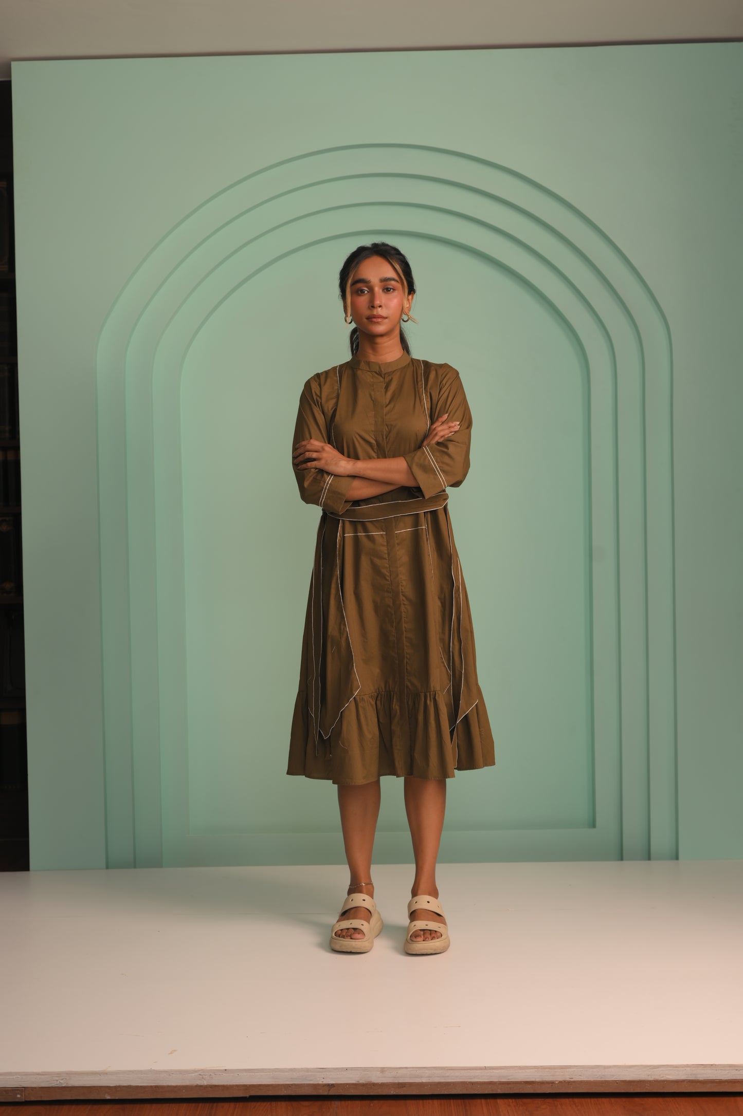 The Vibrant Green Poplin dress