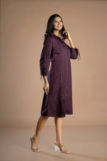 THE MAROON DRESS