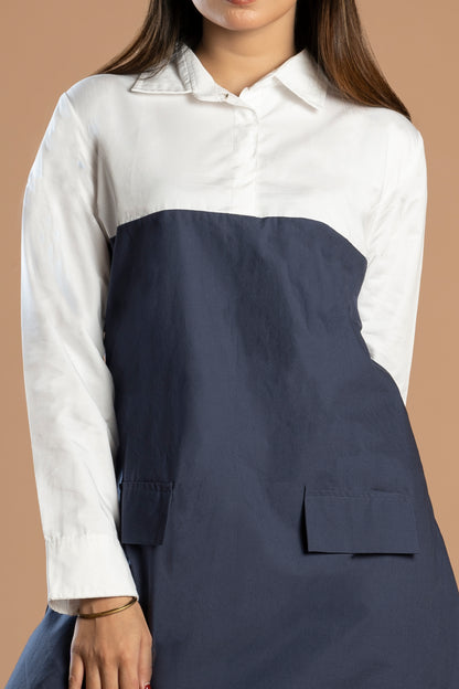 THE WHITE BLUE DRESS