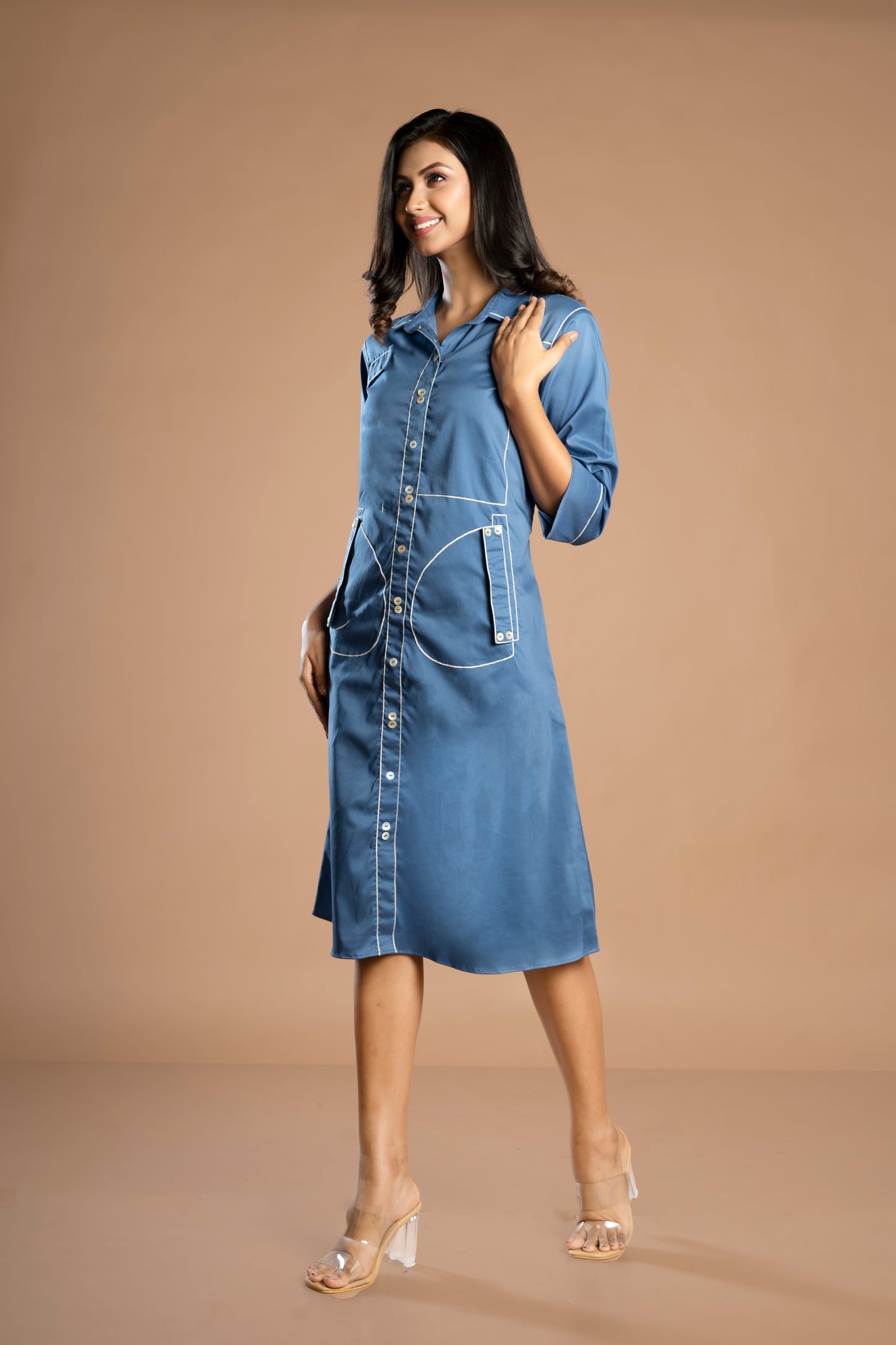 THE ELEVATED A-LINE POPLENE DRESS