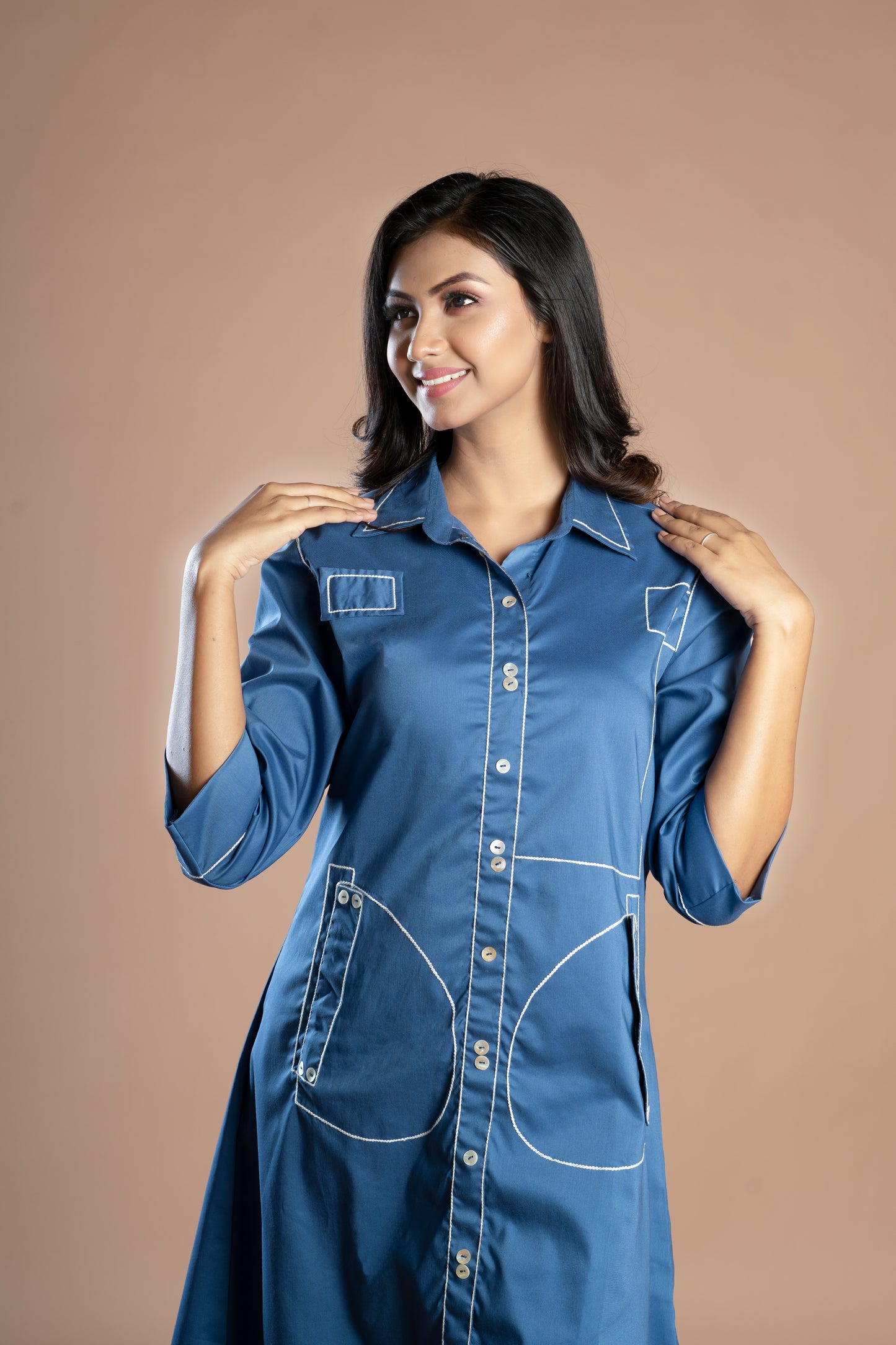 THE ELEVATED A-LINE POPLENE DRESS