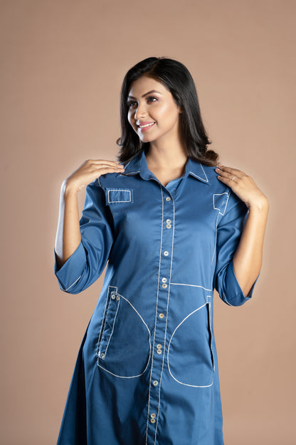 THE ELEVATED A-LINE POPLENE DRESS