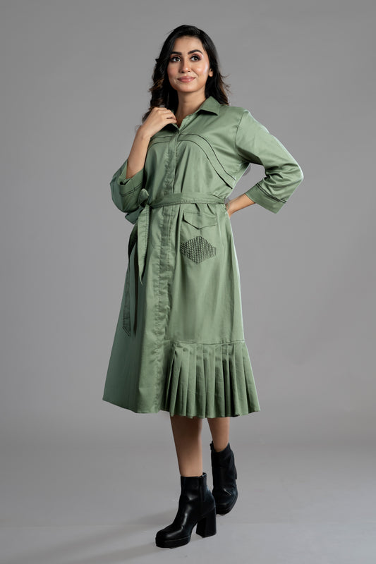 THE SEMI FORMAL POPLIN DRESS.