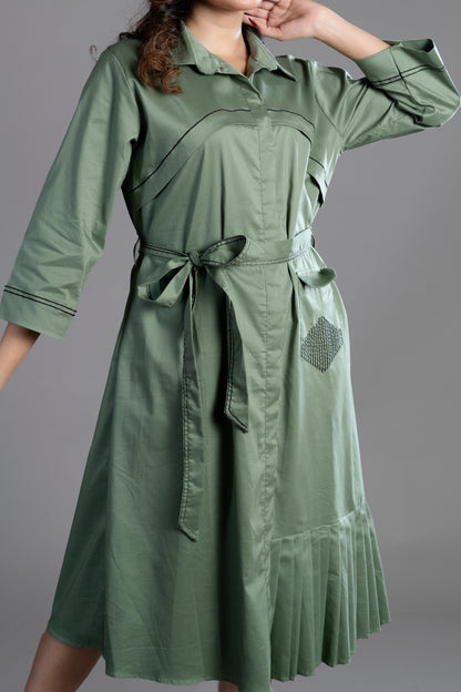 THE SEMI FORMAL POPLIN DRESS.