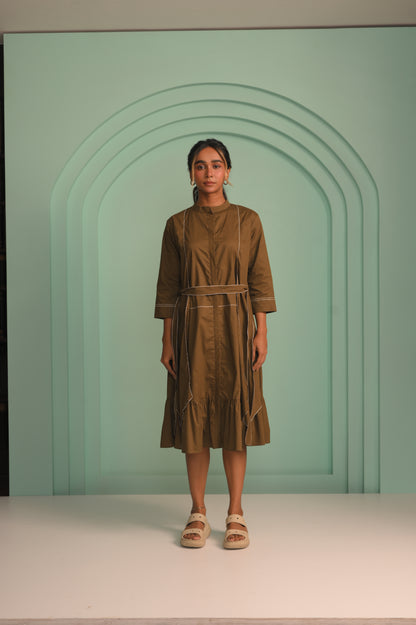 The Vibrant Green Poplin dress