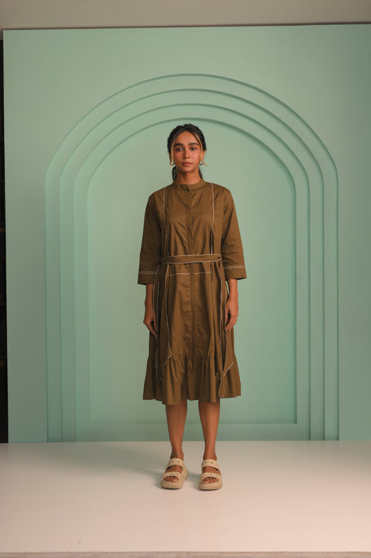 The Vibrant Green Poplin dress